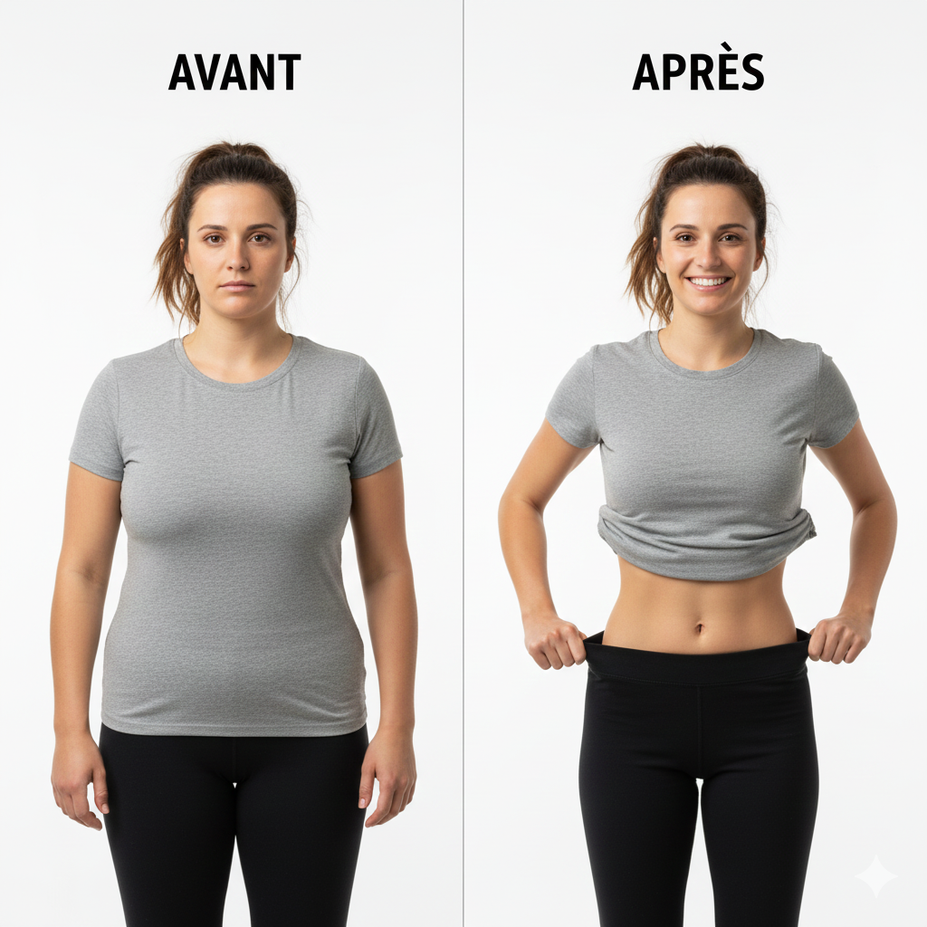Transformation de Sarah - Avant/Après